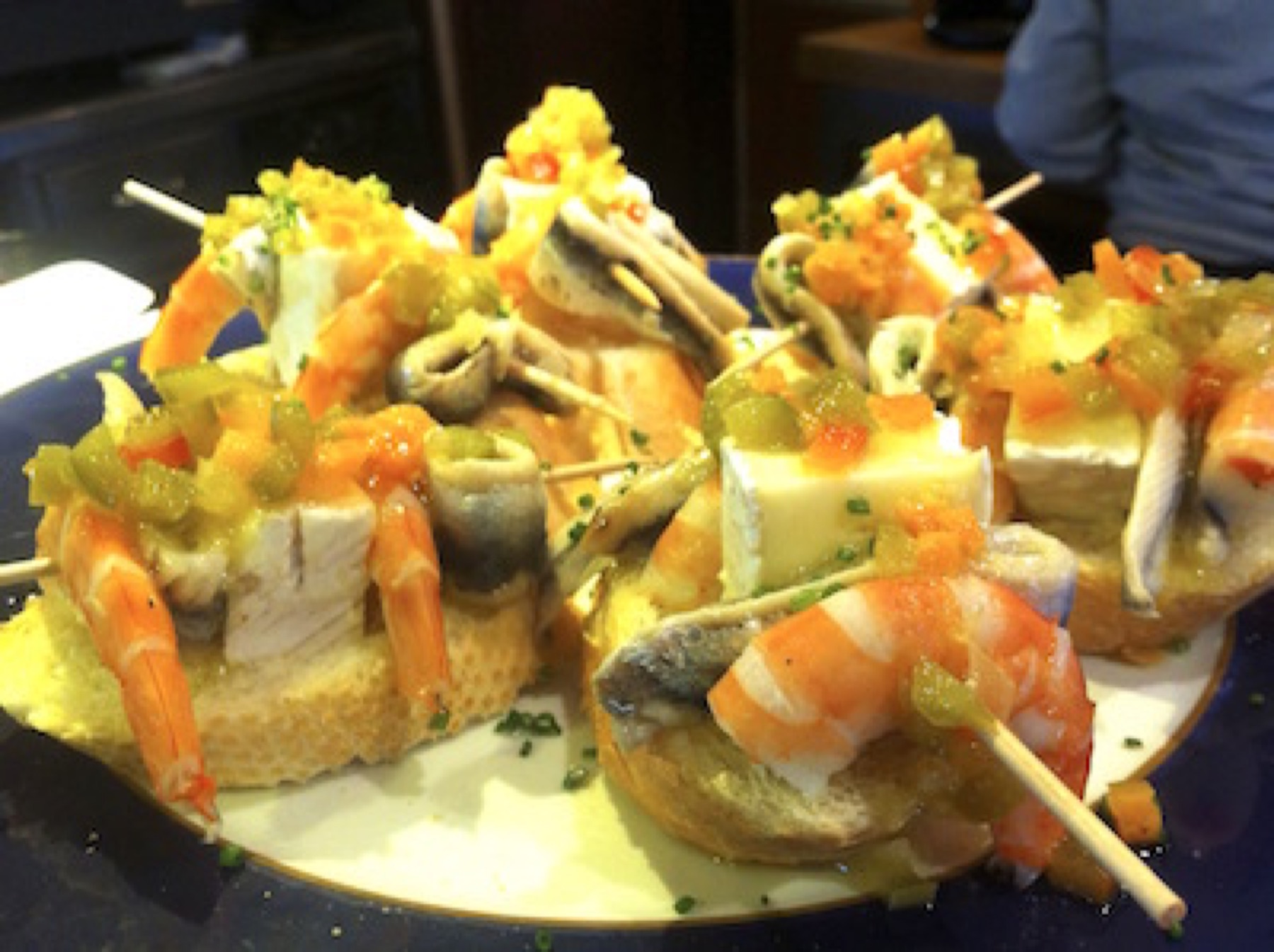 Local food at the end of a stage
